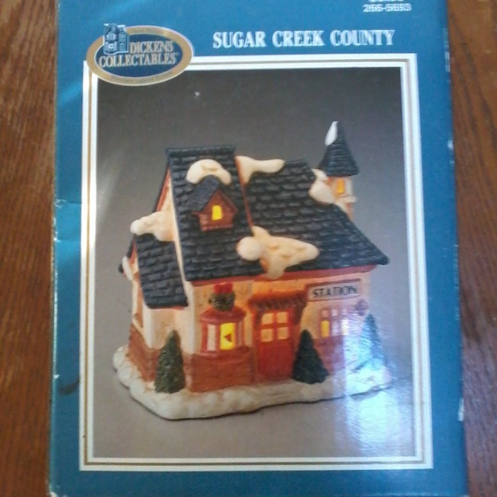 Dickens Collectables Sugar Creek County house vintage 1994